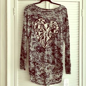 Lauren Moshi Burnout Top - Size M/L